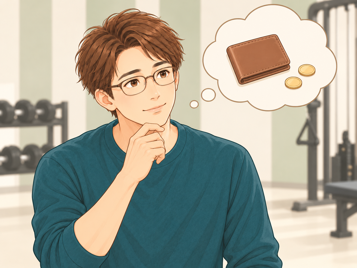料金とプランを考えるイラスト